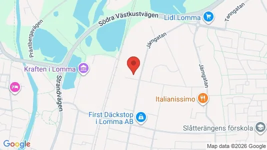 Lagerlokaler att hyra i Lomma - kort over placeringen