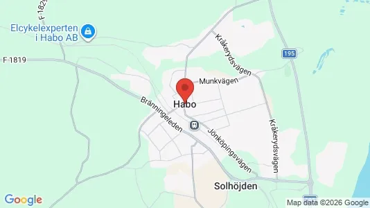 Affärslokaler att hyra i Håbo - kort over placeringen
