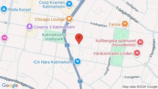 Affärslokaler att hyra i Katrineholm - kort over placeringen