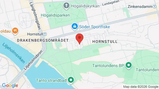 Kontorslokaler att hyra i Södermalm - kort over placeringen