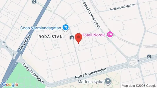 Affärslokaler att hyra i Norrköping - kort over placeringen