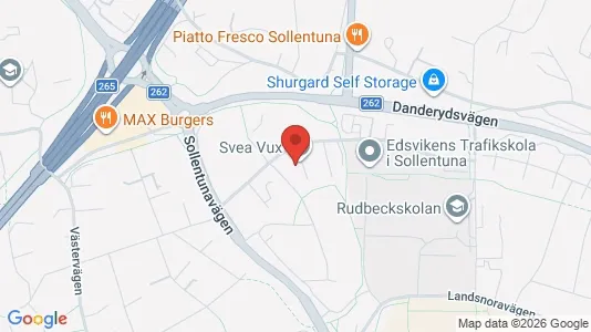 Kontorslokaler att hyra i Sollentuna - kort over placeringen