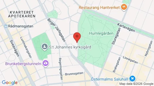 Kontorslokaler att hyra i Östermalm - kort over placeringen