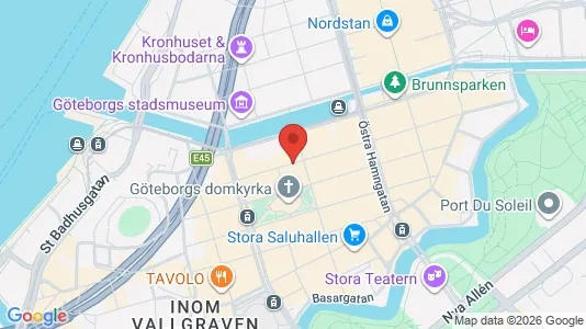 Kontorslokaler att hyra i Göteborg Centrum - kort over placeringen
