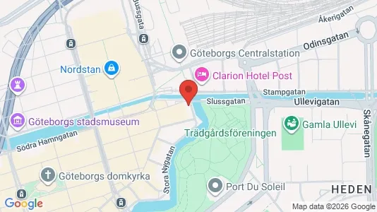 Kontorslokaler att hyra i Göteborg Centrum - kort over placeringen