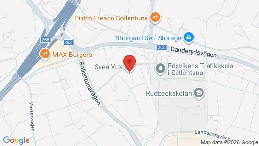 Affärslokaler att hyra i Sollentuna - kort over placeringen