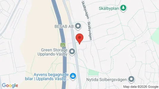 Kontorslokaler att hyra i Upplands Väsby - kort over placeringen
