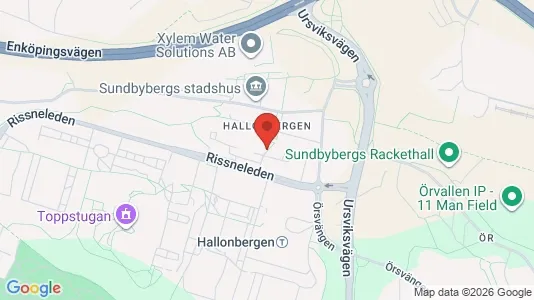 Kontorslokaler att hyra i Sundbyberg - kort over placeringen