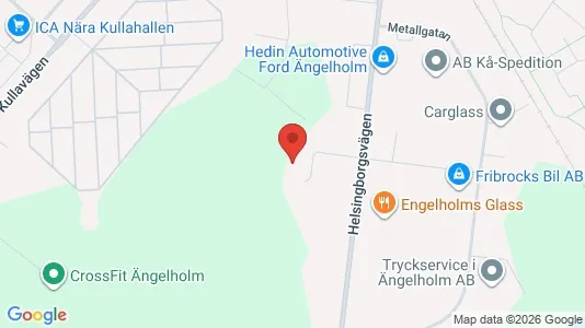 Lagerlokaler att hyra i Ängelholm - kort over placeringen