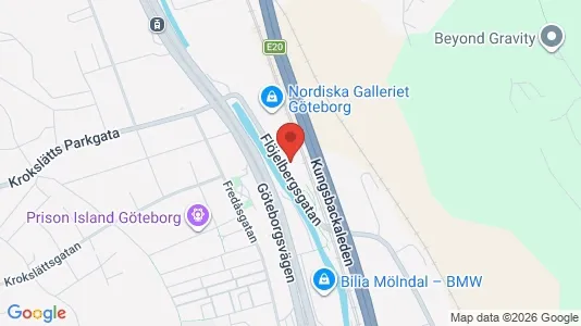 Kontorslokaler att hyra i Mölndal - kort over placeringen