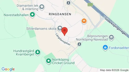 Affärslokaler att hyra i Norrköping - kort over placeringen