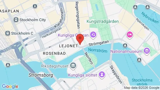 Kontorslokaler att hyra i Stockholm Innerstad - kort over placeringen