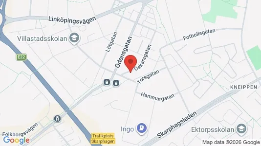 Affärslokaler att hyra i Norrköping - kort over placeringen