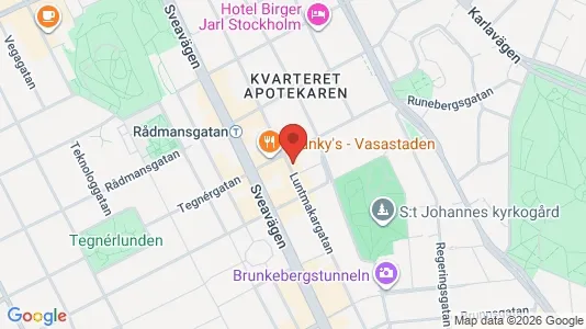 Kontorslokaler att hyra i Stockholm Innerstad - kort over placeringen