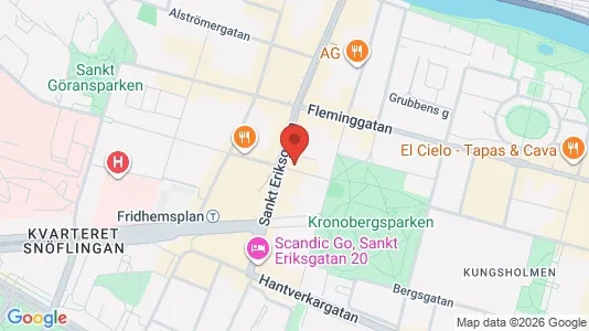 Kontorslokaler att hyra i Kungsholmen - kort over placeringen