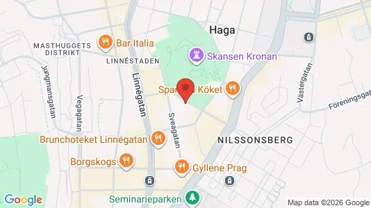 Kontorslokaler att hyra i Göteborg Centrum - kort over placeringen