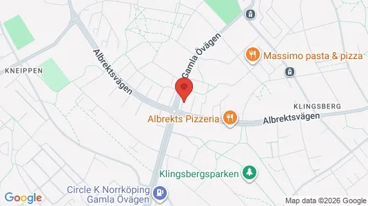 Affärslokaler att hyra i Norrköping - kort over placeringen