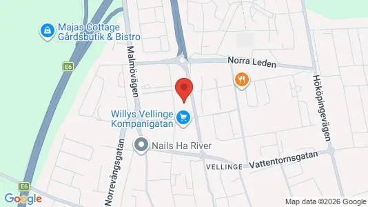 Kontorslokaler att hyra i Vellinge - kort over placeringen