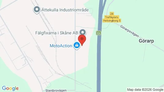 Kontorslokaler att hyra i Helsingborg - kort over placeringen