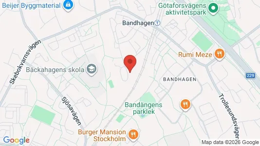 Lagerlokaler att hyra i Söderort - kort over placeringen