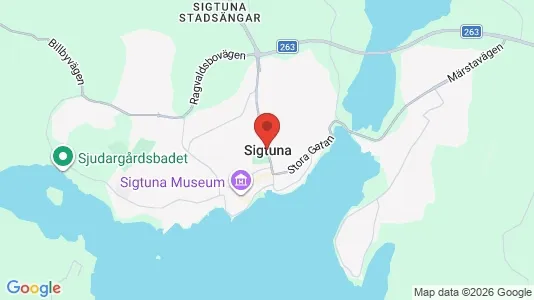 Butikslokaler att hyra i Sigtuna - kort over placeringen