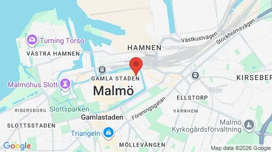 Kontorslokaler att hyra i Malmö Centrum - kort over placeringen