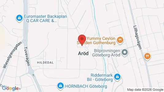 Kontorslokaler att hyra i Lundby - kort over placeringen