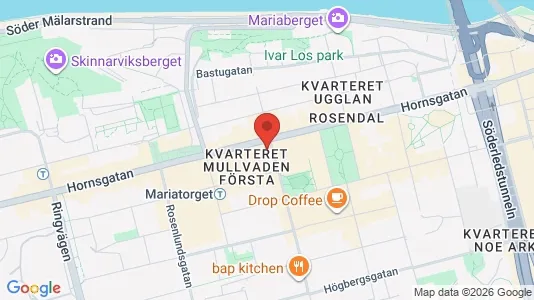 Affärslokaler att hyra i Södermalm - kort over placeringen