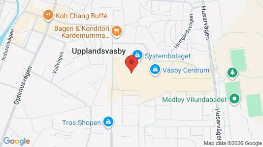 Kontorslokaler att hyra i Upplands Väsby - kort over placeringen