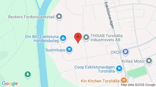 Kontorslokaler att hyra i Eskilstuna - kort over placeringen