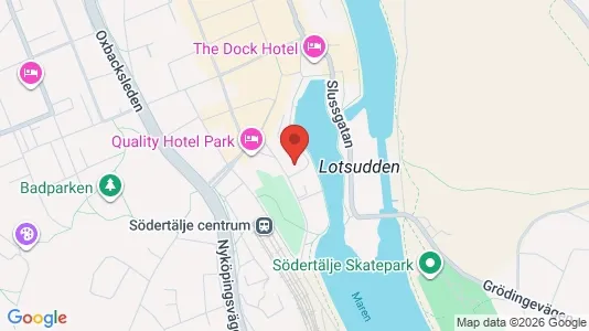 Kontorslokaler att hyra i Södertälje - kort over placeringen