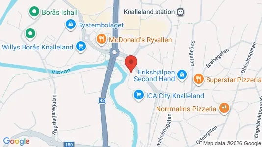 Kontorslokaler att hyra i Borås - kort over placeringen