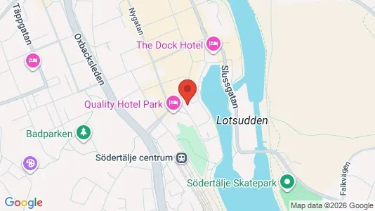 Kontorslokaler att hyra i Södertälje - kort over placeringen