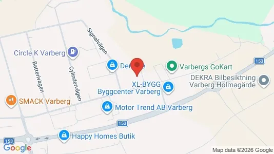 Kontorslokaler att hyra i Varberg - kort over placeringen