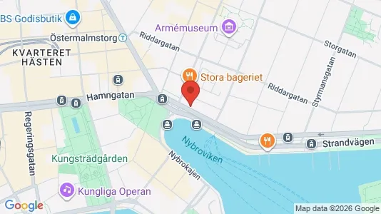 Kontorslokaler att hyra i Östermalm - kort over placeringen