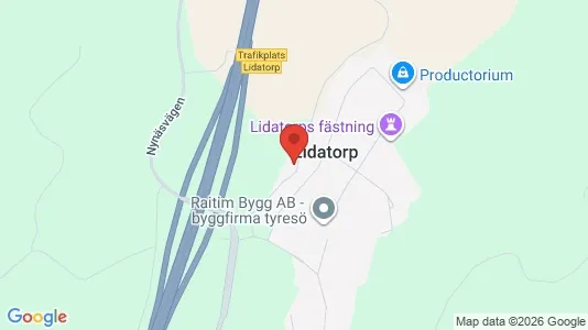 Industrilokaler att hyra i Nynäshamn - kort over placeringen