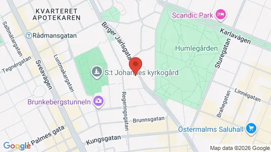 Kontorslokaler att hyra i Stockholm Innerstad - kort over placeringen