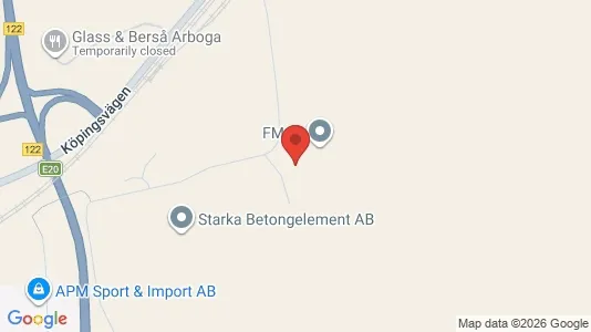 Lagerlokaler att hyra i Arboga - kort over placeringen