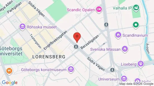 Kontorslokaler att hyra i Johanneberg - kort over placeringen