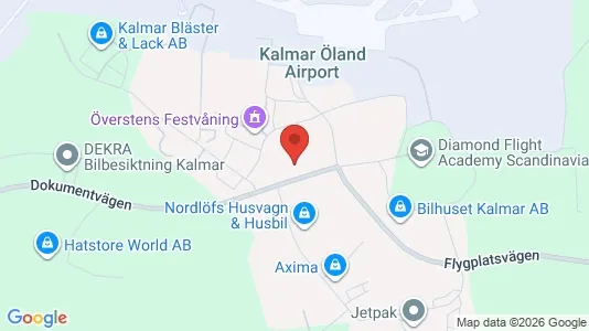 Kontorslokaler att hyra i Kalmar - kort over placeringen