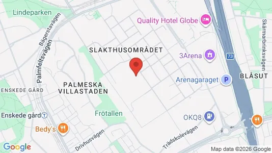 Kontorslokaler att hyra i Söderort - kort over placeringen