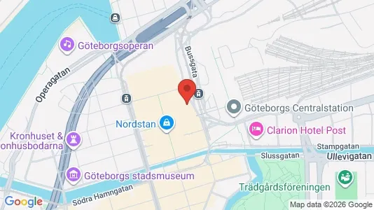 Kontorslokaler att hyra i Göteborg Centrum - kort over placeringen