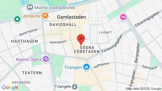 Kontorslokaler att hyra i Malmö Centrum - kort over placeringen