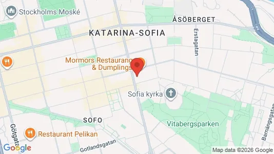 Kontorslokaler att hyra i Södermalm - kort over placeringen