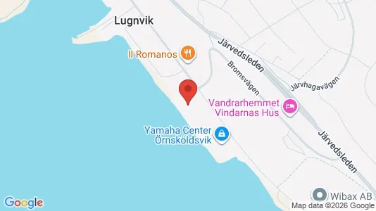 Kontorslokaler att hyra i Örnsköldsvik - kort over placeringen