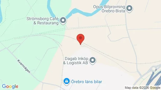 Kontorslokaler att hyra i Örebro - kort over placeringen