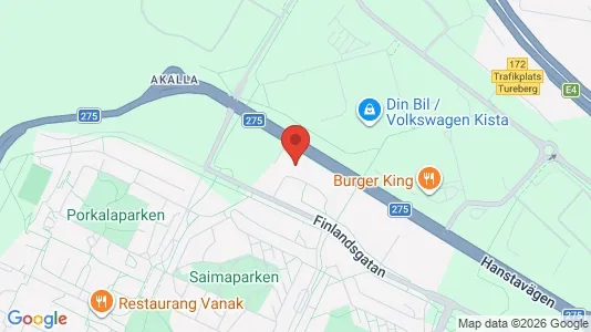 Kontorslokaler att hyra i Västerort - kort over placeringen