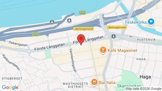 Kontorslokaler att hyra i Göteborg Centrum - kort over placeringen
