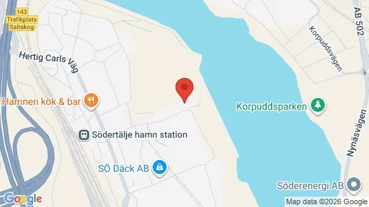 Kontorslokaler att hyra i Södertälje - kort over placeringen