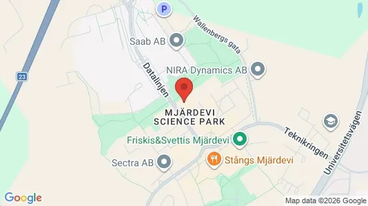 Kontorslokaler att hyra i Linköping - kort over placeringen